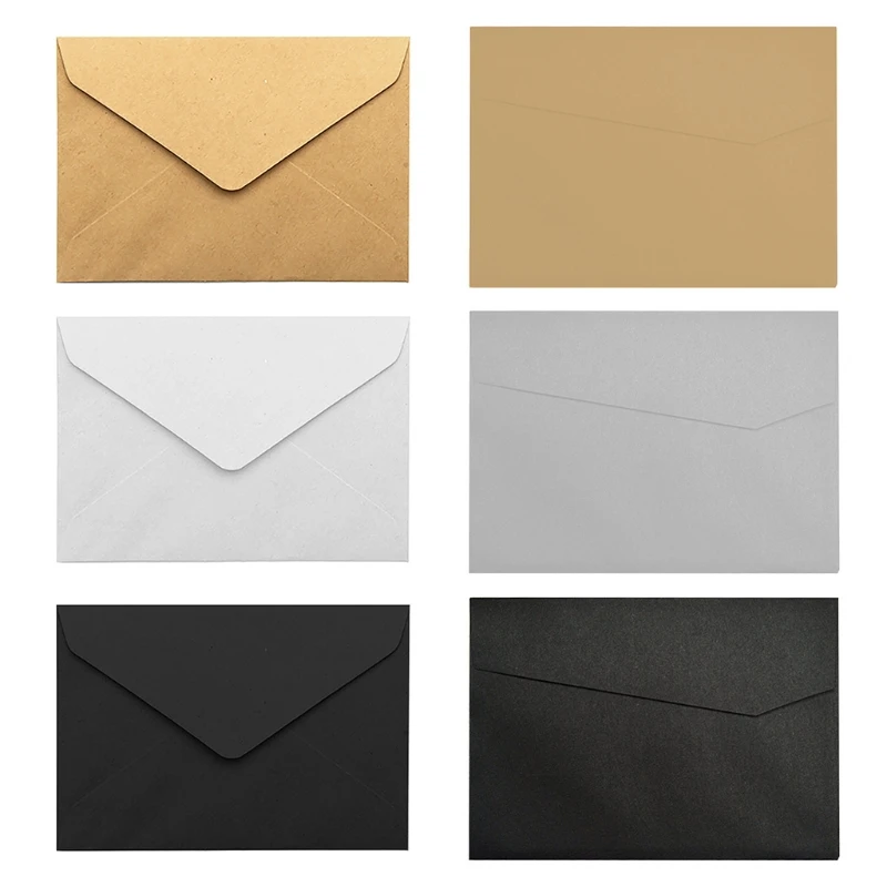 

20 Sheets Vintage Envelopes for 4'' x 6'' Cards Wedding Invitation Letter Bag K5DB