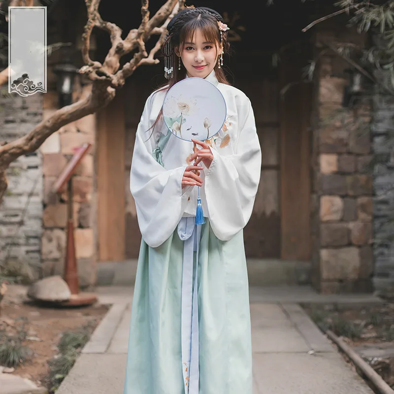 Traditional Chinese Clothing Women Hanfu Costume Lady Elegance Fairy Dress National Tang Dynasty Princess Stage Festival Outfit