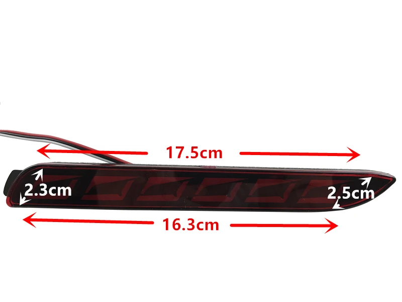 Новый обновленный светодиодный задний фонарь для заднего бампера отражатель Toyota