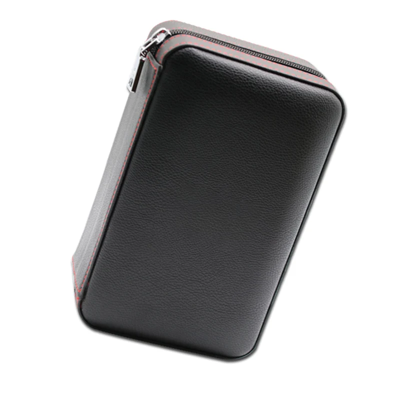 Сигарный увлажнитель чехол Портативный кедрового дерева кожи хьюмидор набор с