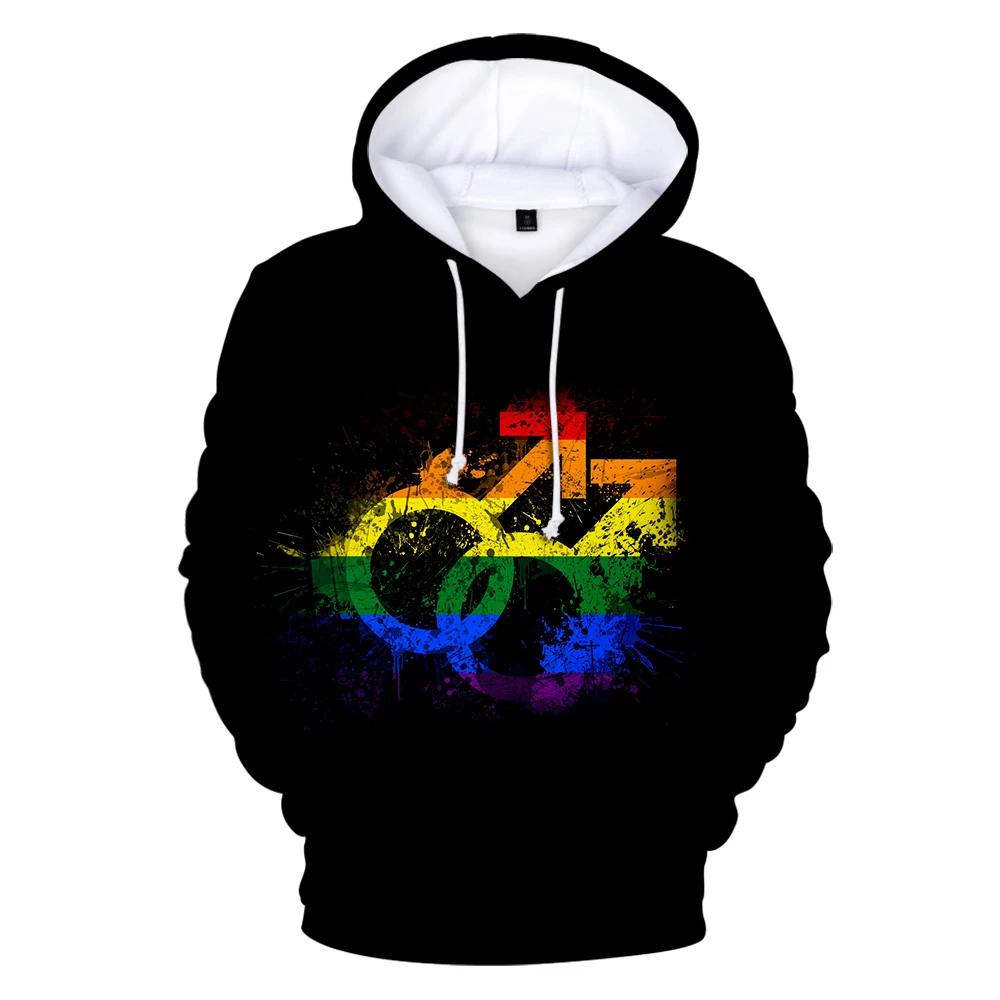 ЛГБТ флаг толстовки свитшоты для лесбиянок геев гордость благородный дизайн