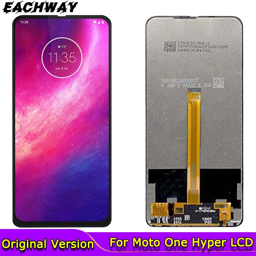 

ЖК-дисплей для Motorola Moto One, сенсорный экран с дигитайзером в сборе для MOTO OneHyper XT2027, ЖК-экран