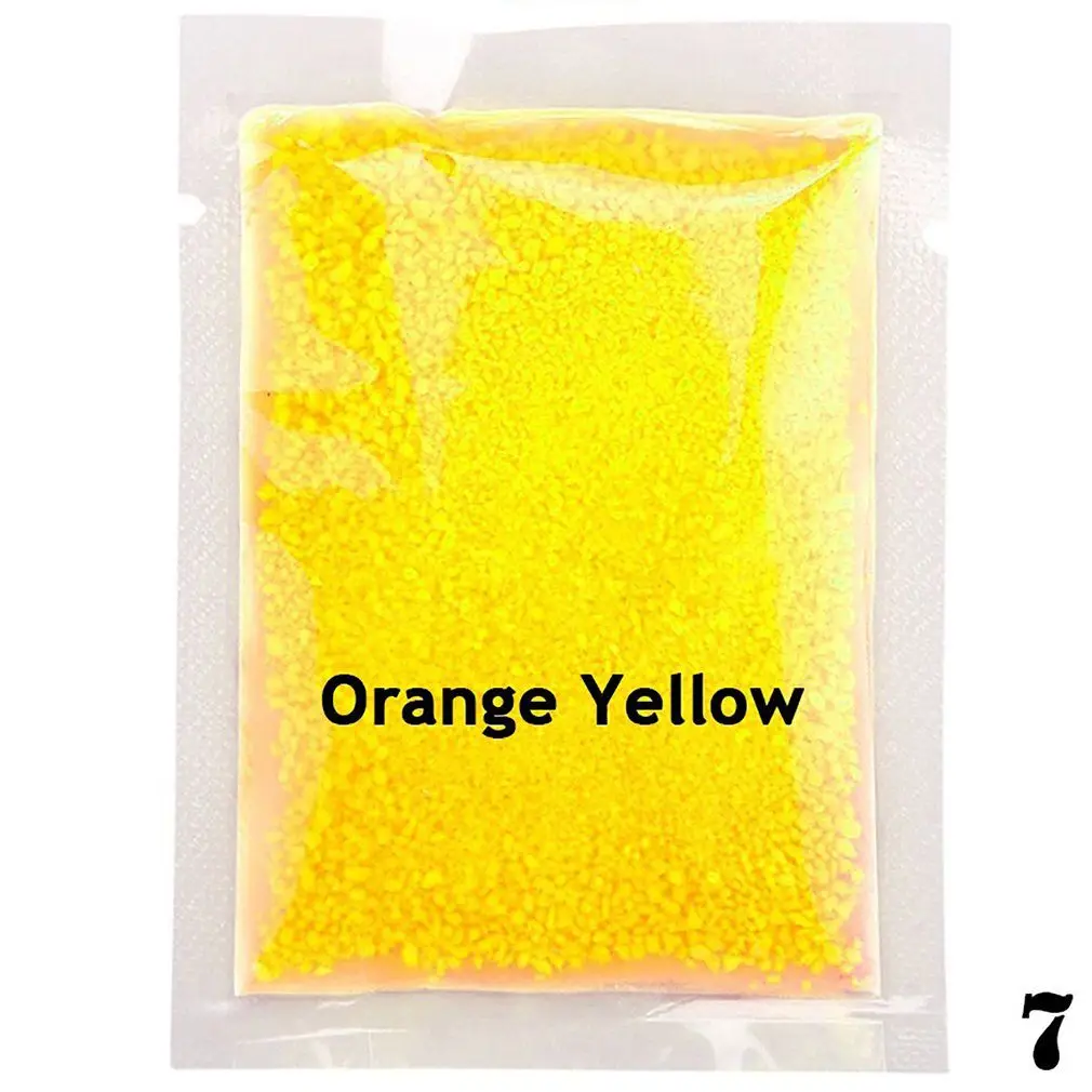 Orange Флуоресцентный светится в темноте 10 г Светящиеся зерна песок вечерние DIY яркая краска звезда Желая бутылка флуоресцентные Частицы Игрушки - Цвет: Orange