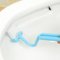 1 piece s shaped toilet brush cleaning kitchen side corners curved window cleaner households clean brushes for toilet new