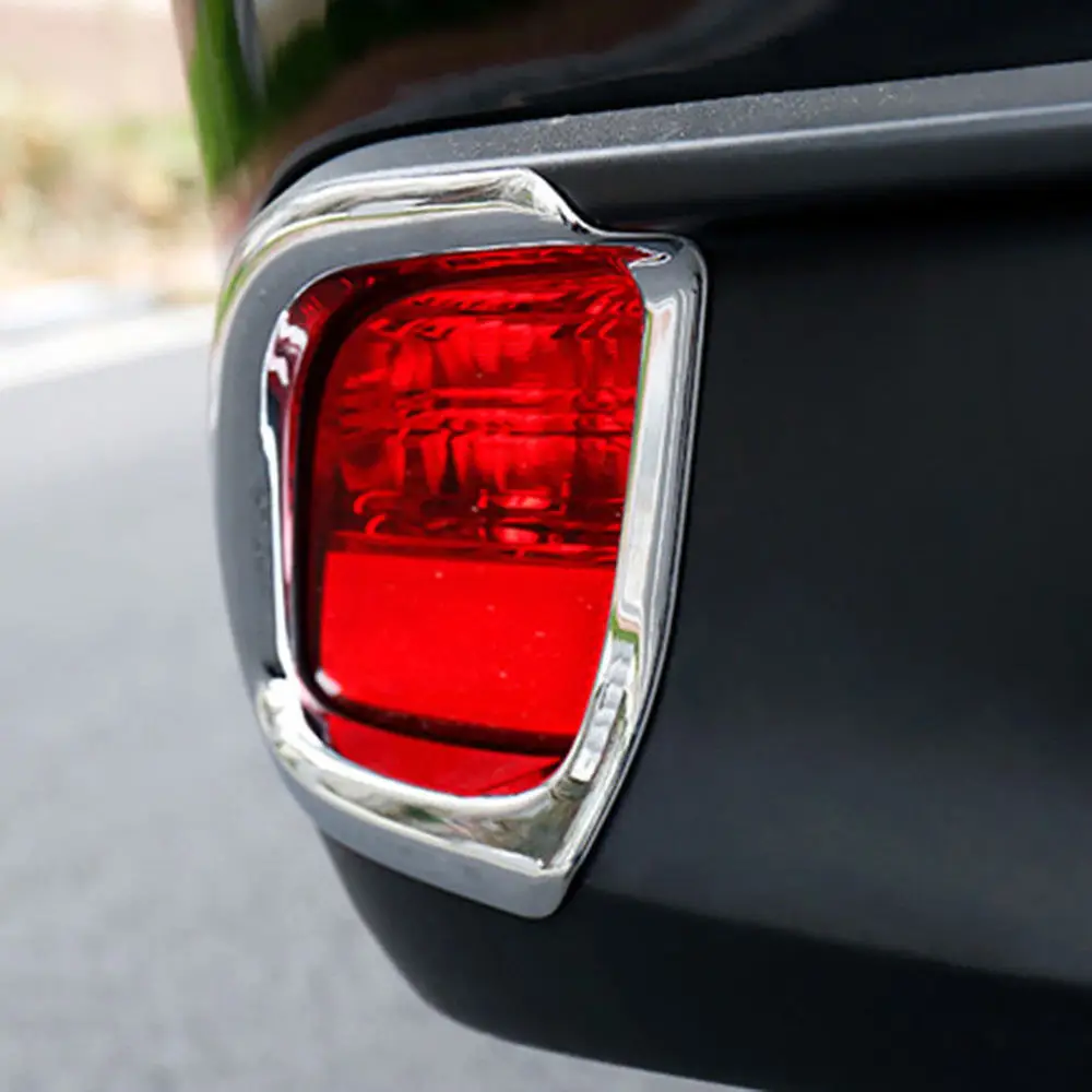 

Chrome Rear Fog Light Lamp Cover For Toyota Highlander Kluger 2014-2018 Trim For Toyota Highlander Rear Fog Shade