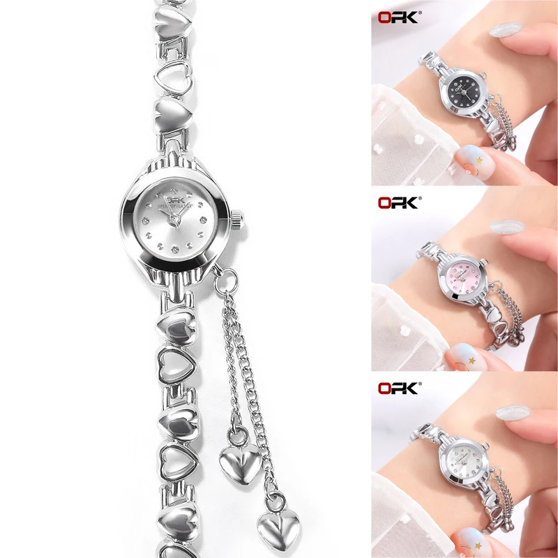 

Часы женские кварцевые с браслетом из нержавеющей стали