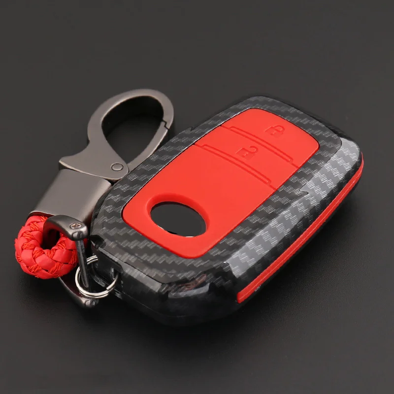 ABS силикагель углеродное волокно Автомобильный ключ защитный чехол для Toyota Avensis