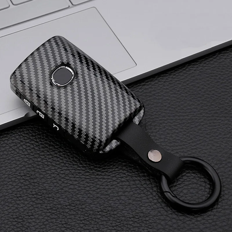 

Carbon Fiber+Silicone Car Key Case Cover Shell Fob For Mazda 3 Alexa CX-30 CX30 CX5 CX 5 CX-5 CX8 CX9 CX4 2019 2020 Accessories