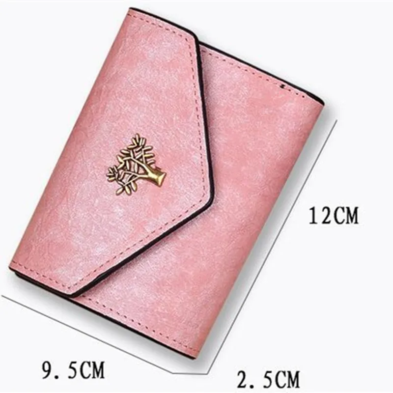 2019 женский модный 3D кошелек в виде дерева для кредитных карт маленький роскошный