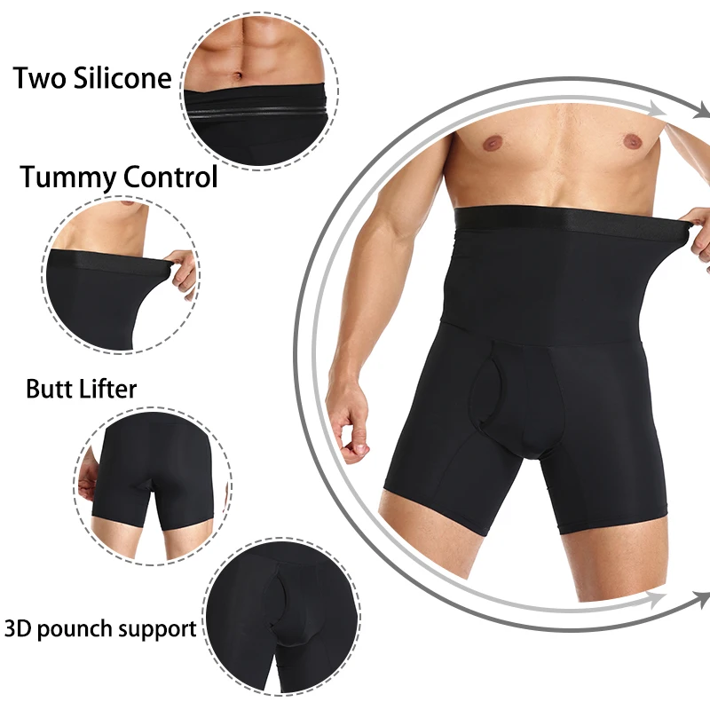 

emagrecimento underwear shaper corpo sem costura barriga cinta boxer briefs abdmen calas de controle us