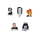 Фильм роль мультфильм отворот булавки брошь металлический значок винтажная классика Мода ретро ювелирные изделия коллекция подарков