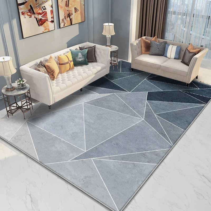 

Nordic Style Modern Minimalist Rug Living Room Sofa and Tea Table Floor Mat Gray Bedroom Room Large Area Household Disposable