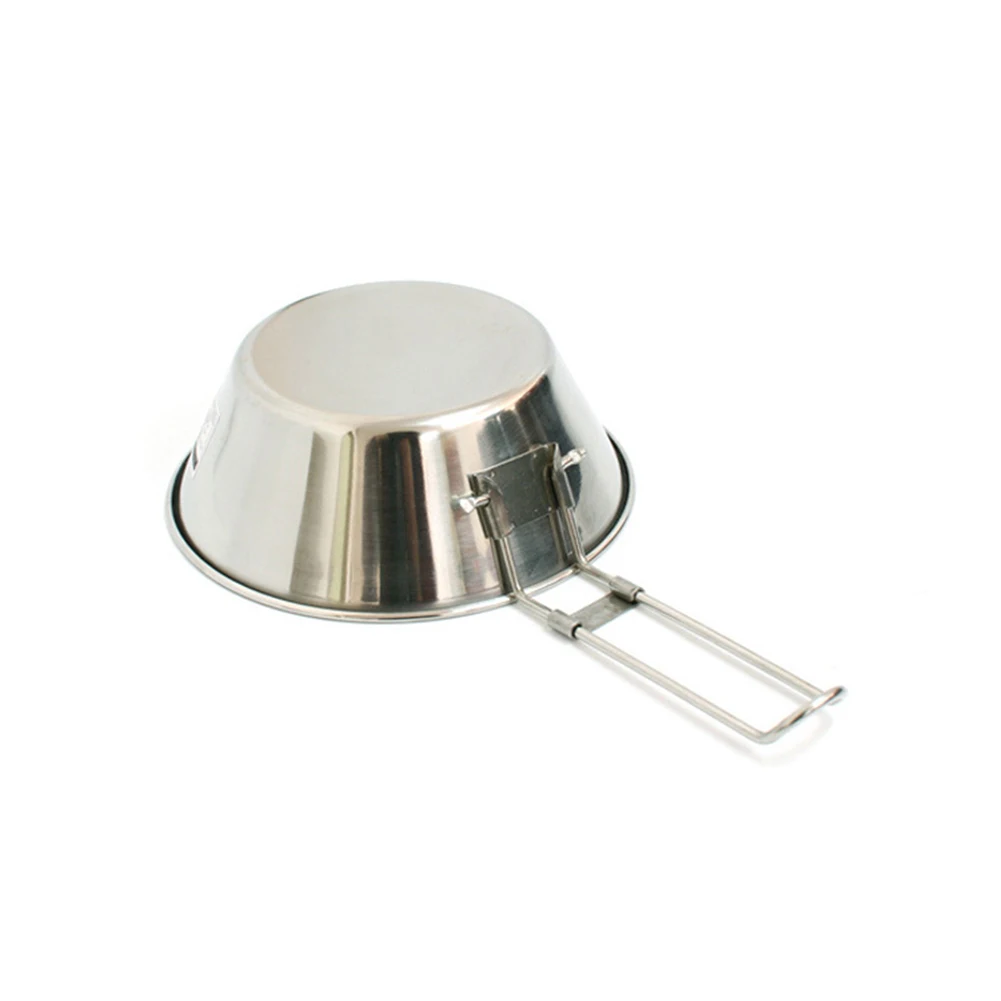 Складная миска из нержавеющей стали контейнер для еды инструмент кемпинга и