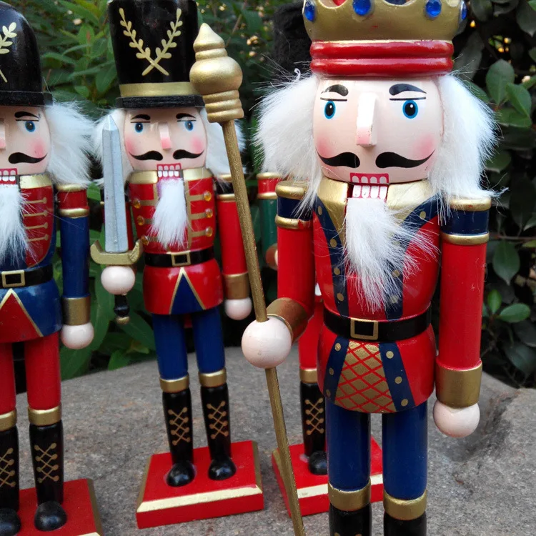 

Handpainted Wooden Nutcracker Figurines Puppets Figures Dolls Christmas Ornaments Xmas Gifts Home Decoration