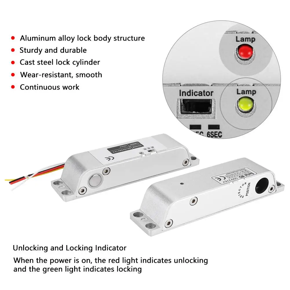 DC12V 1000KG Electric Drop Door Lock Magnetic Induction Gate Entry Access Control Sturdy And Durable | Безопасность и защита