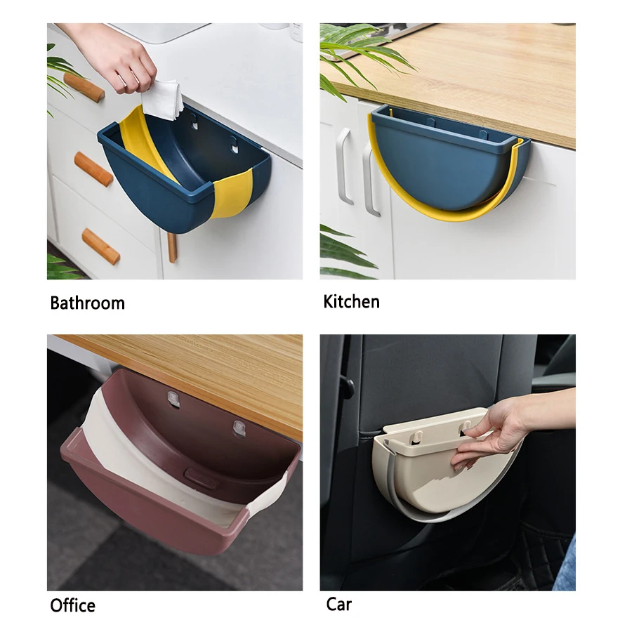 Кухонное мусорное ведро складное Автомобильное Мусорное подвесное для шкафа