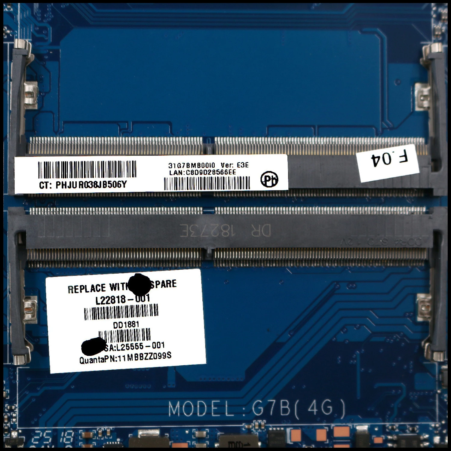 Материнская плата для ноутбуков HP качественная материнская серии 15 cs DAG7BMB16E0 G7B