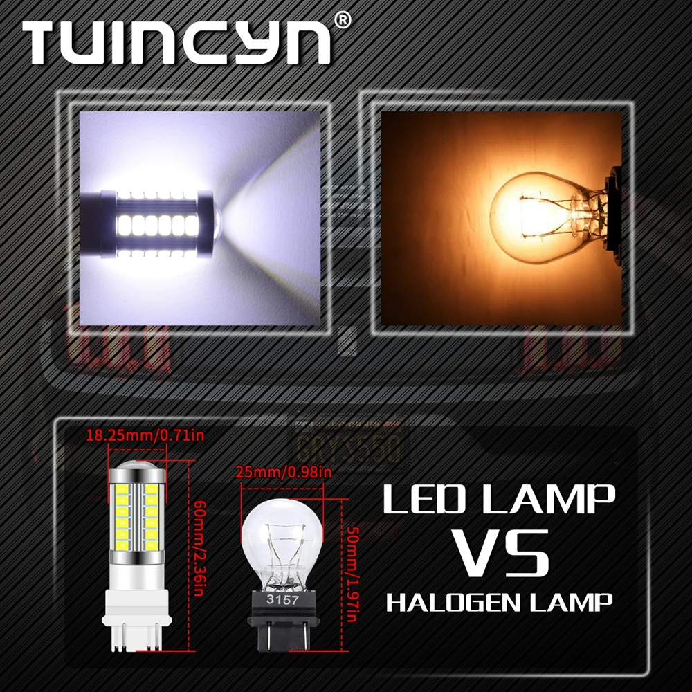 4/10 шт. 3157 Автомобильный источник света 5630 SMD 33 LED s/bulb Led High Power T25 светодиодный