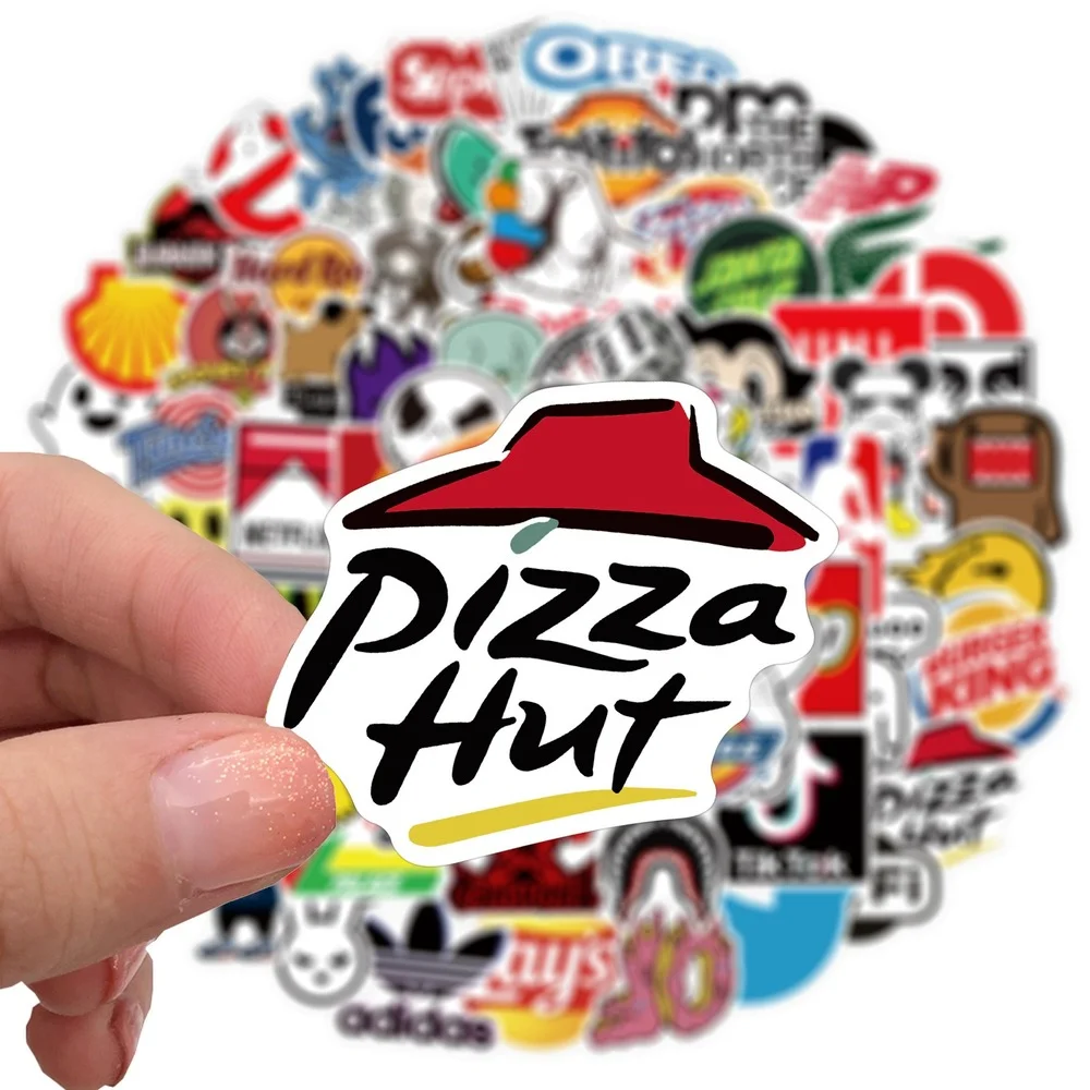 10/30/50 шт классный наклейка с логотипом бренда для катания на скейтборде