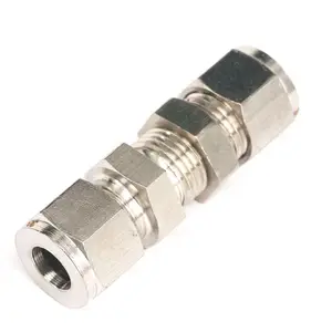 304 нержавеющая сталь один универсальный размер 8 мм диаметр трубы перегородки металлический наконечник адаптер соединитель компрессионный Фиттинг для насосно-компрессорных труб Водостоки