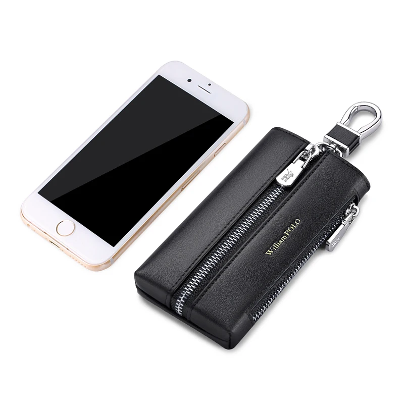 Кожаный мужской многофункциональный кошелек WILLIAMPOLO вместительный Универсальный