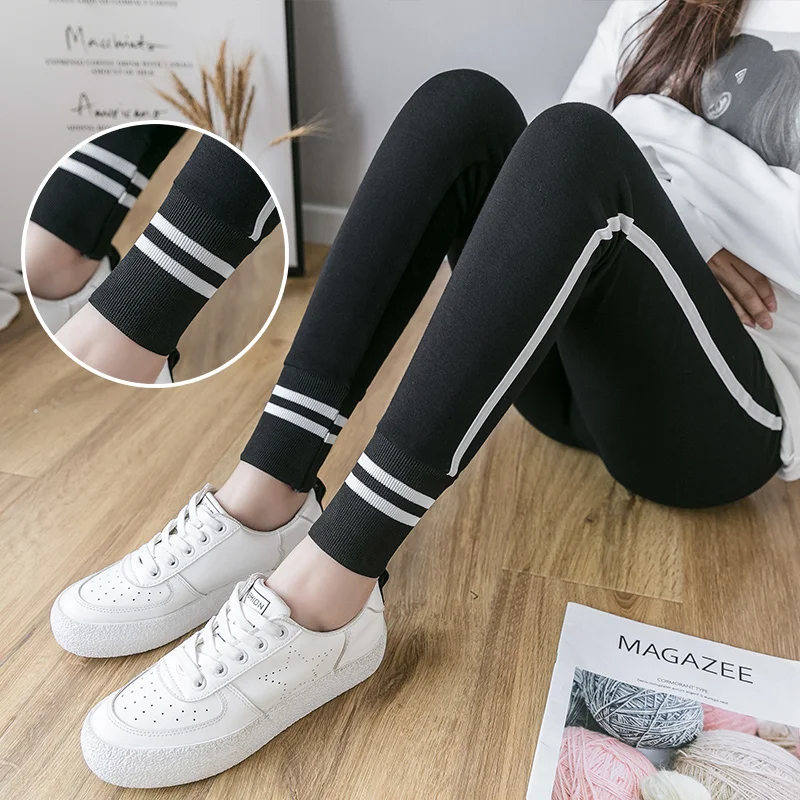 Леггинсы для беременных с регулируемой высокой талией модные весенне-осенние