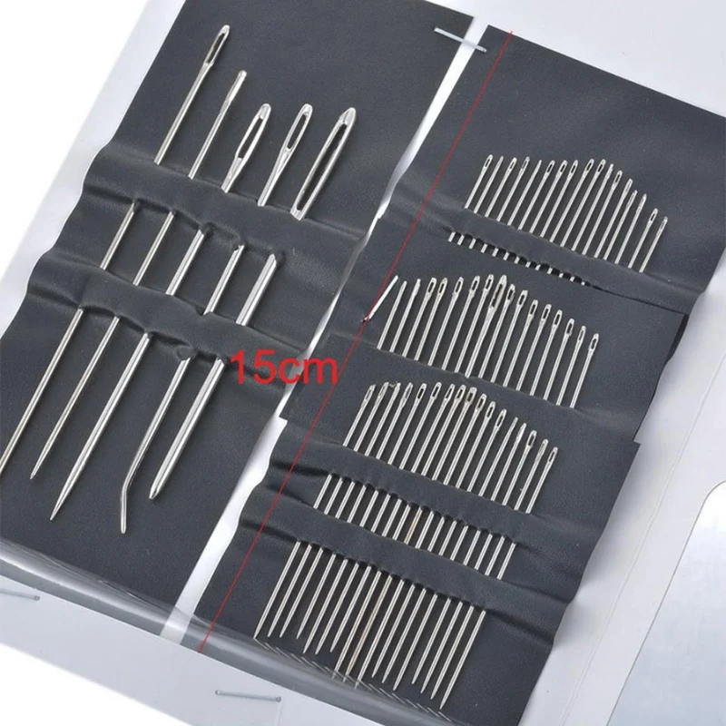 

55Pcs/set Sewing Needles Stainless Steel Sewing Pins Set DIY Embroidery Crafts Household Different Sizes Suitable For Handmade
