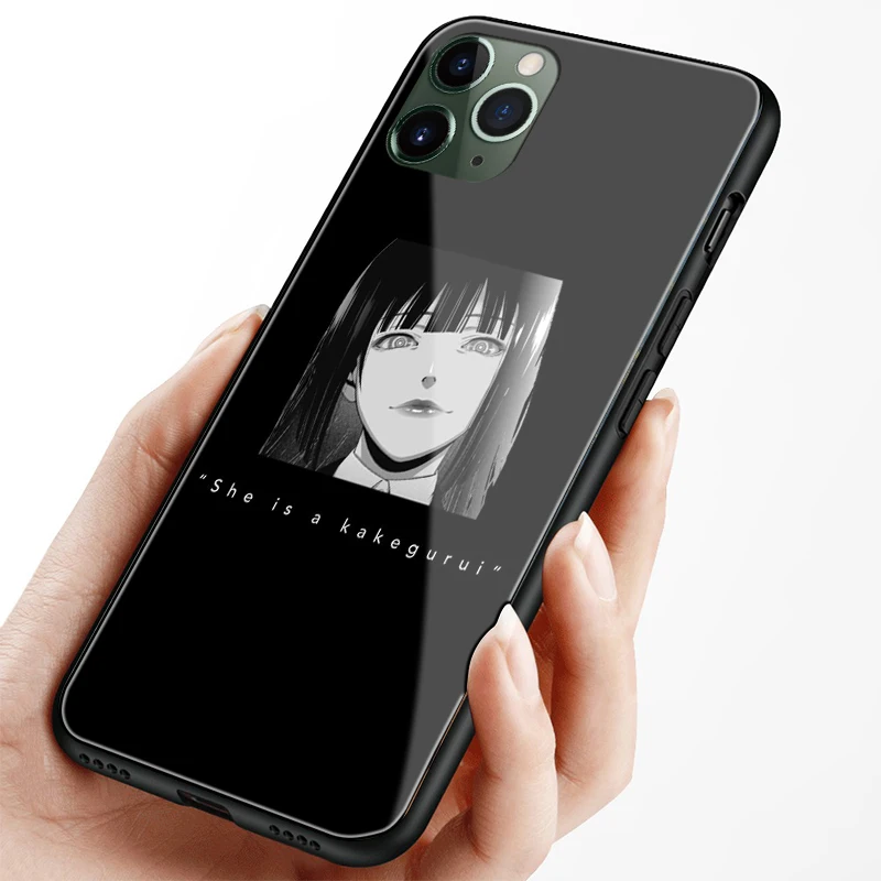 jabami yumeko kakegurui anime soft silicone for iphone 6 6s 7 8 plus x xr xs 11 pro max glass phone case shell cover free global shipping