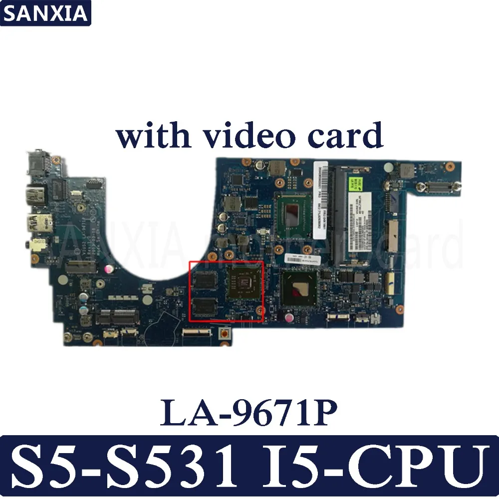 

Материнская плата KEFU LA-9671P для ноутбука Lenovo ThinkPad S5-S531 Test оригинальная материнская плата I5-CPU с видеокартой