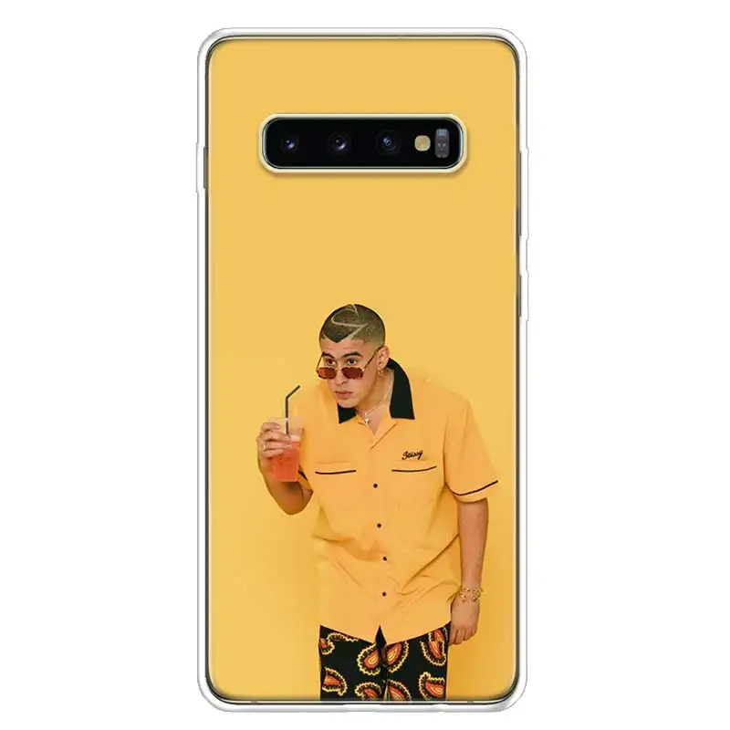 Чехол для телефона Bad Bunny Samsung Galaxy S22 S21 Ultra S10 Plus S20 FE S10E S9 S8 S7 Edge J4 + мягкий чехол Coque |