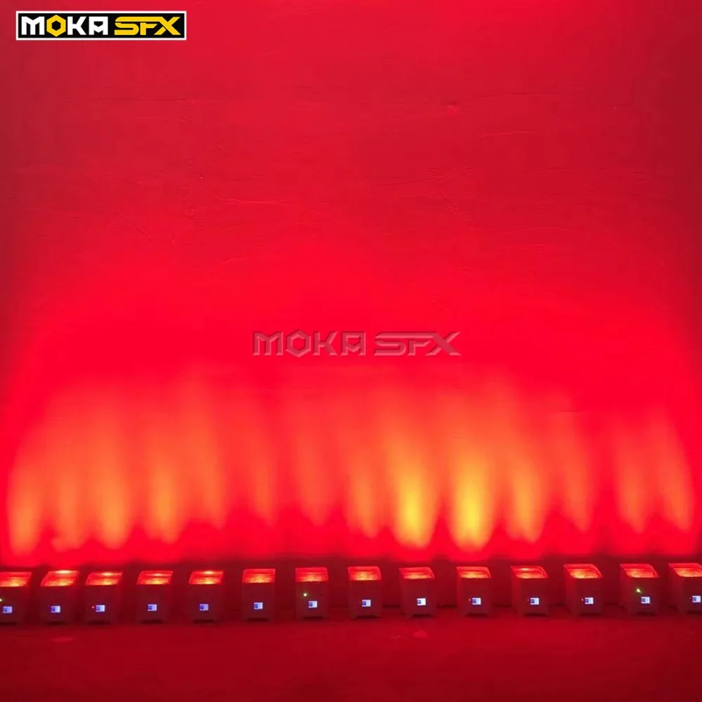 6*18 Вт RGBWA UV 6в1 светодиодный светильник Wi-Fi, DMX512 и пульт дистанционного управления, длинный рабочий светильник