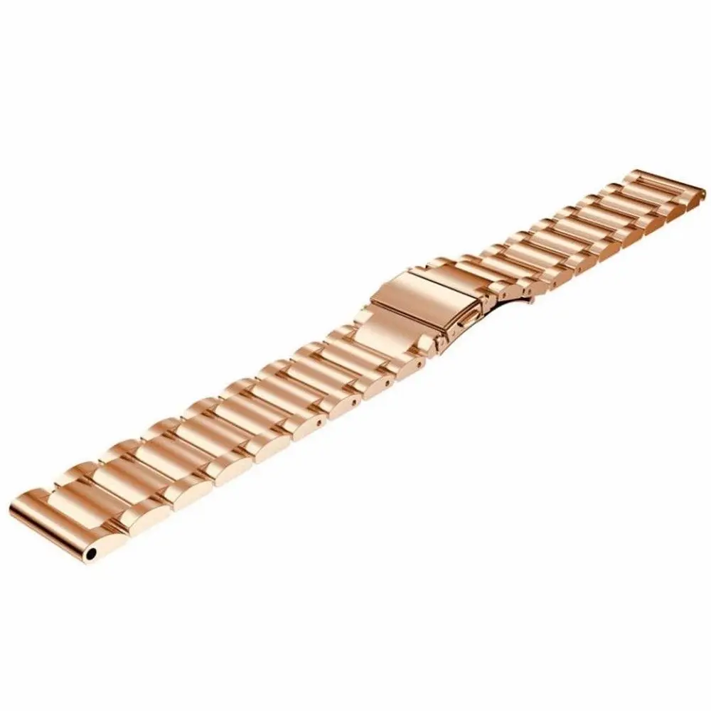 Rose Gold Для Garmin Vivoactive 3 Band 20 мм быстросъемный металлический ремешок из нержавеющей стали для Garmin Vivomove HR Forerunner 645 - Цвет ремешка: Rose Gold