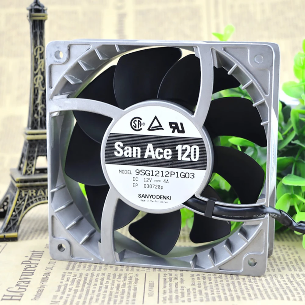 Для Sanyo 9SG1212P1G06 9SG1212P1G03 12 см строгая скорость вентилятор насилие 12038 В 4A мощный
