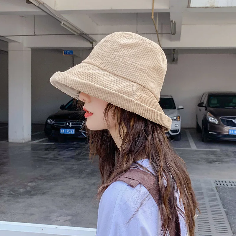 Женская панама с широкими полями однотонная Панама в стиле хип хоп Вельветовая