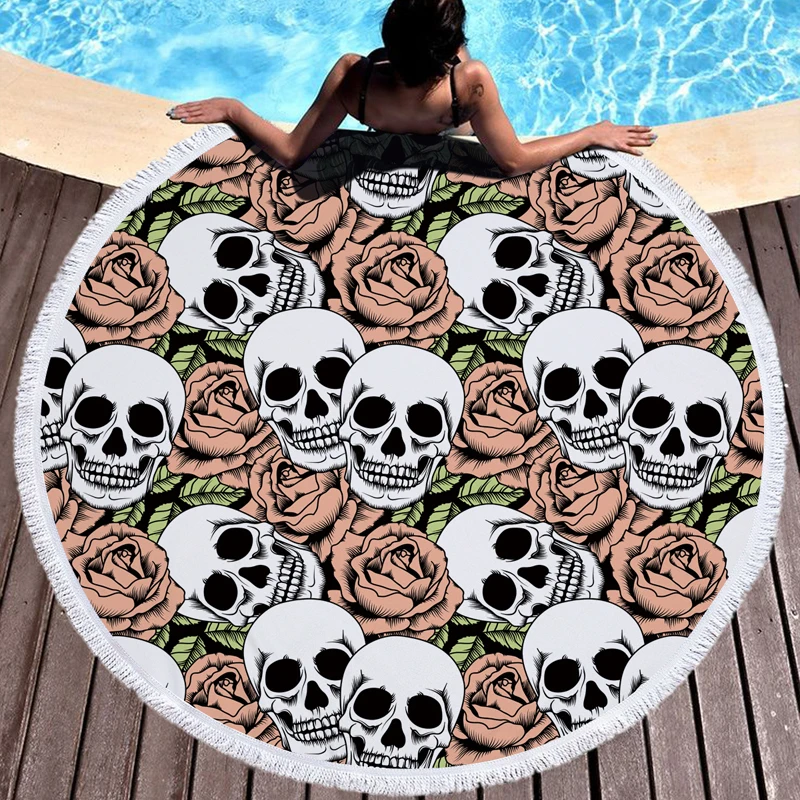 3D загорать большое круглое пляжное полотенце для путешествий мечта охота с