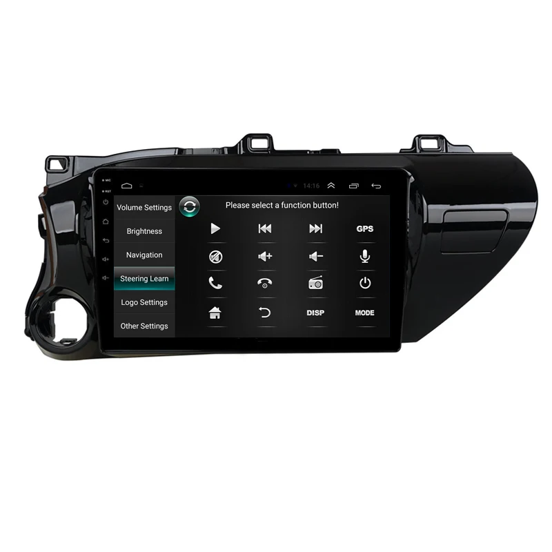 10," четырехъядерный Android 9,1 автомобильный DVD gps для TOYOTA Hilux Мультимедиа Навигация Радио Стерео головное устройство bluetooth wifi