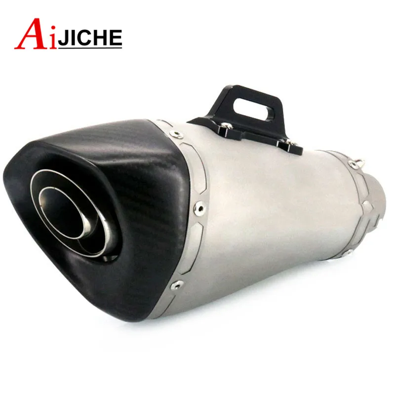 

For HONDA CB400 CB600F CB650F CB1000R CBR600RR CBR1000RR CB500F Inlet 51MM Motorcycle Modified Carbon Fiber Exhaust Muffler Pipe