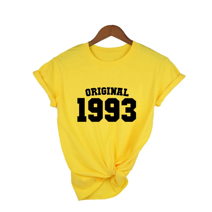 Оригинальная футболка 1993 с принтом сделано в женская повседневная забавная для
