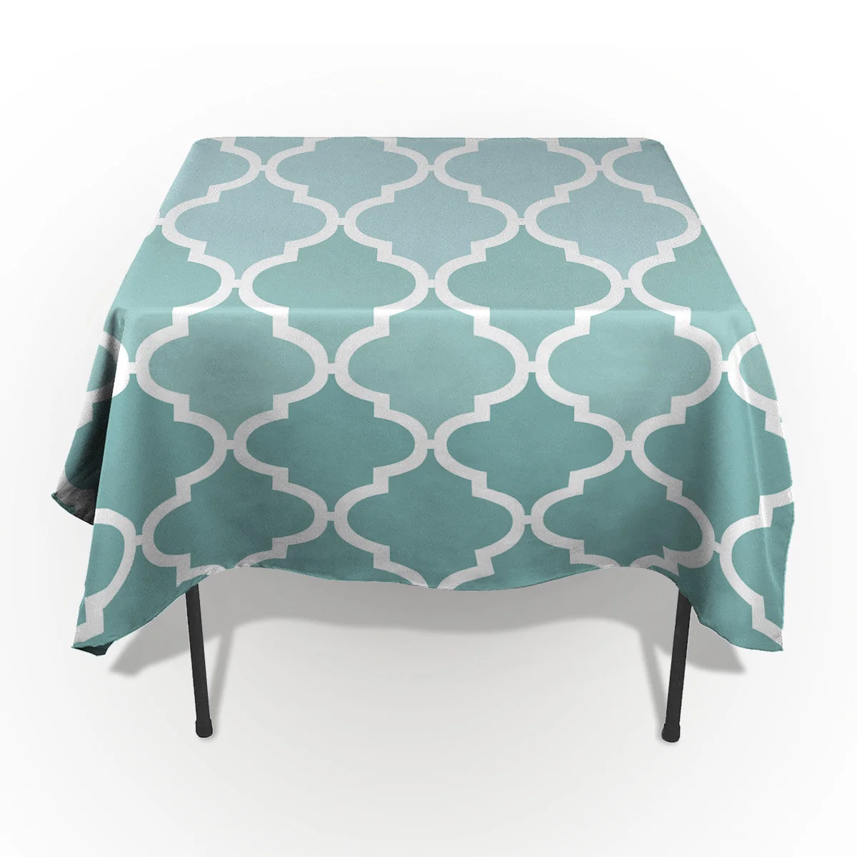 Геометрические синие зеленые градиентные бирюзовые скатерти дизайнерские для