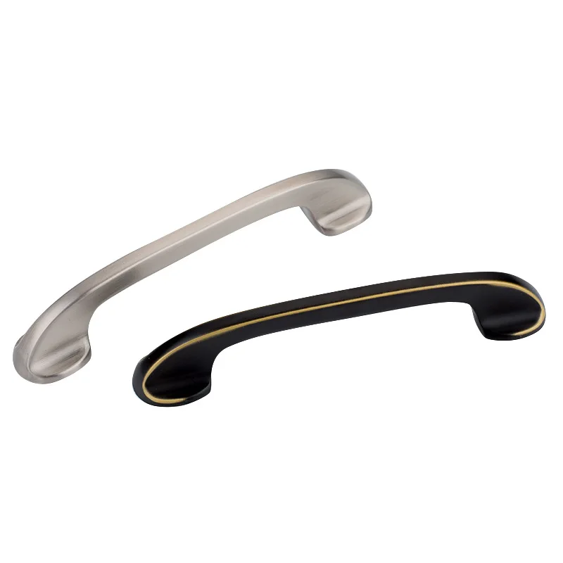 Минималистичная Выдвижная дверная ручка для шкафа хранения черная обуви|Ручки