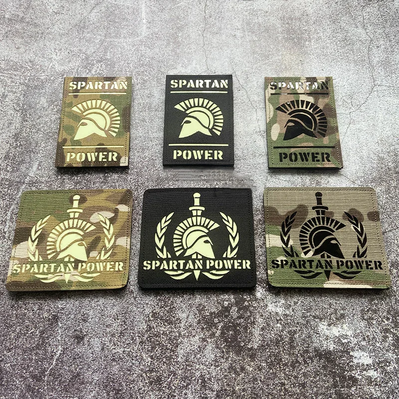Светящийся Шлем Spartan Power тактический нейлоновый значок для рюкзака в стиле