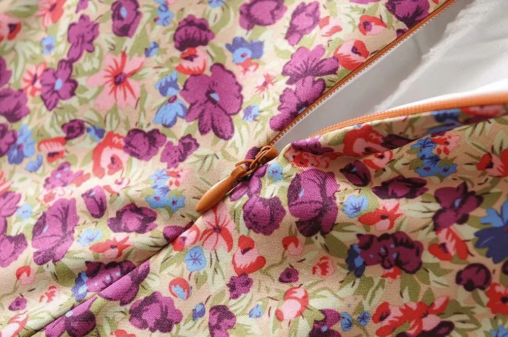 

mini high waist skirt women vintage floral print summer beach skirt a line casual print short skirt