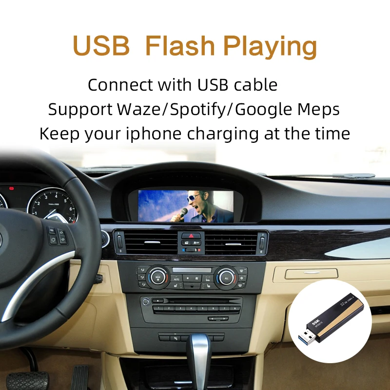 Sinairyu WIFI беспроводной Apple Carplay Car Play для BMW CIC X1 X3 X5 X6 E70 E71 E84 F25 Android зеркало с