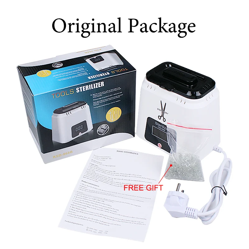 

Sterilizer With Glass Ball Disinfection Cup Set High Temperature For Clean Nail Art Tools Dry Heat for Manicure