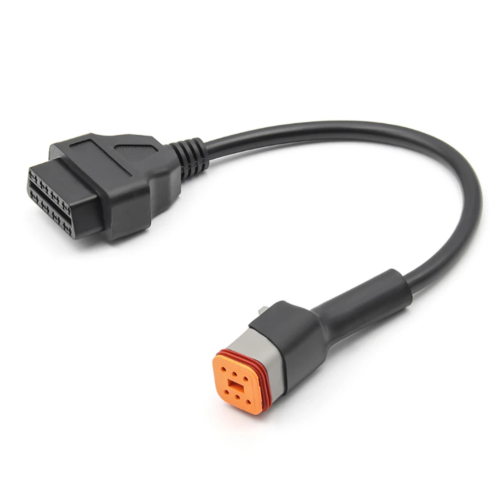 

For Harley Davidson Motorcycle 6 Pin to 16 Pin OBD2 Diagnostic Cables Adapter