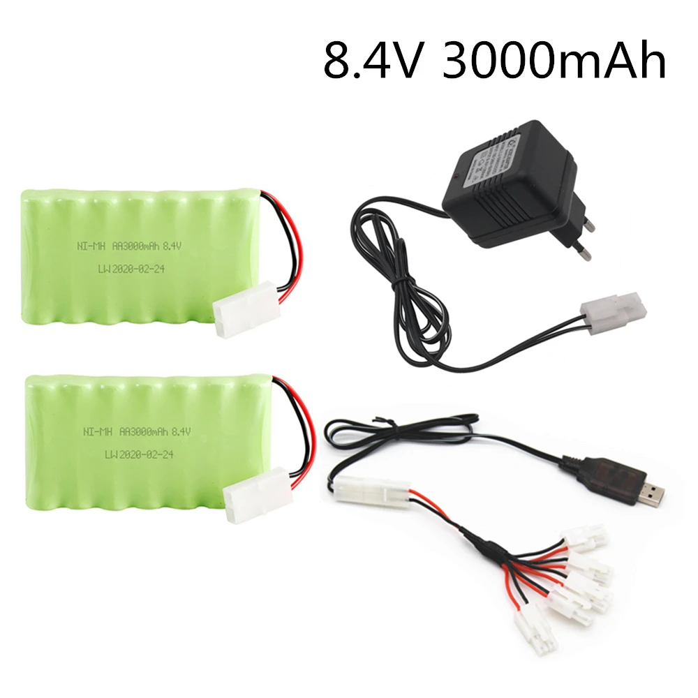 Никель металлогидридный аккумулятор 8 4 в 3000 мА/ч с зарядным устройством USB для
