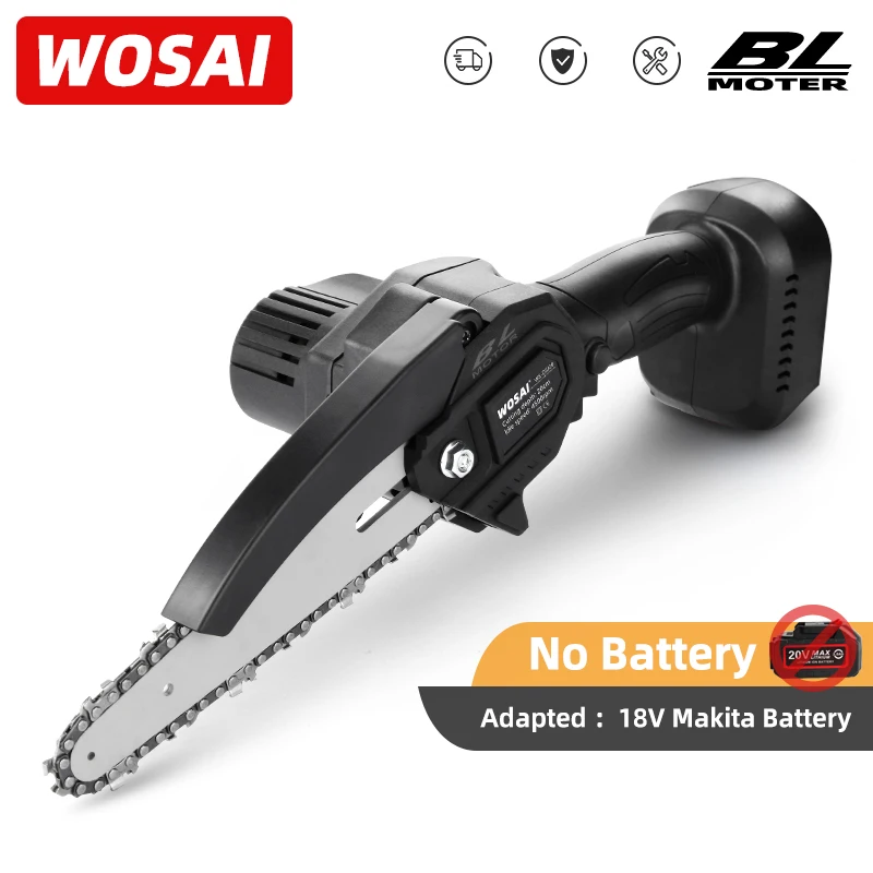 WOSAI 6 дюймов 20 в MT SER мини бесщеточная Электрическая цепная пила ручная Обрезка с