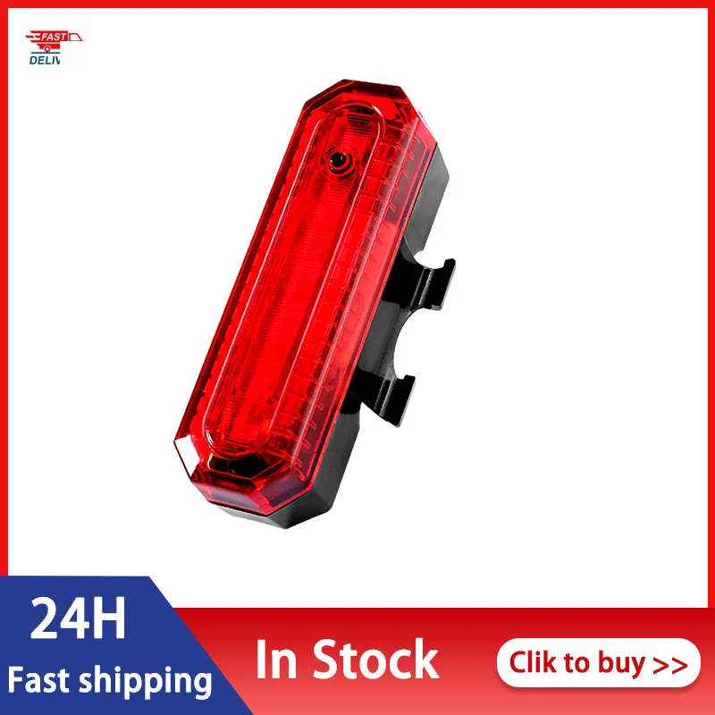

Bicycle Tail Light USB Rechargeable Mountain Bike Accessories Rear Warning Light Night Riding Equipment Bicycle Light Flashing