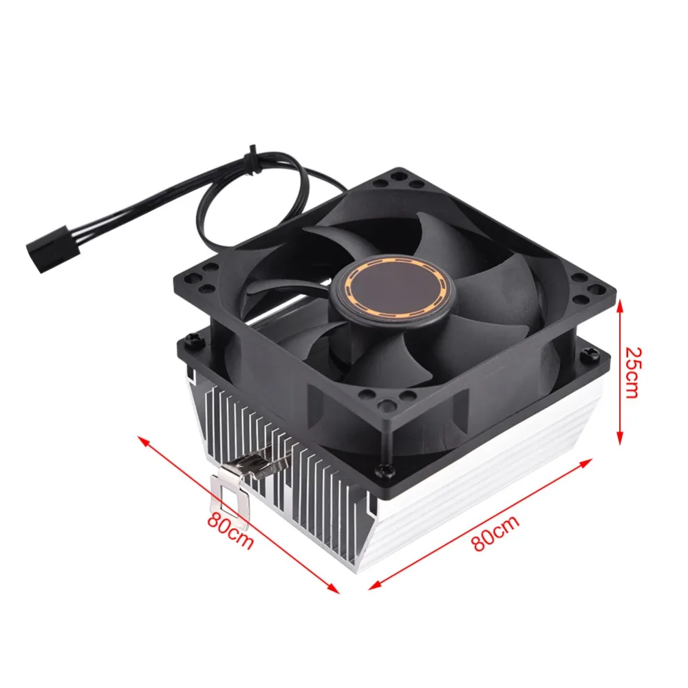 Охлаждающий вентилятор для компьютера тихий AMD Athlon 64 5200 черный охлаждающий 80*80*25