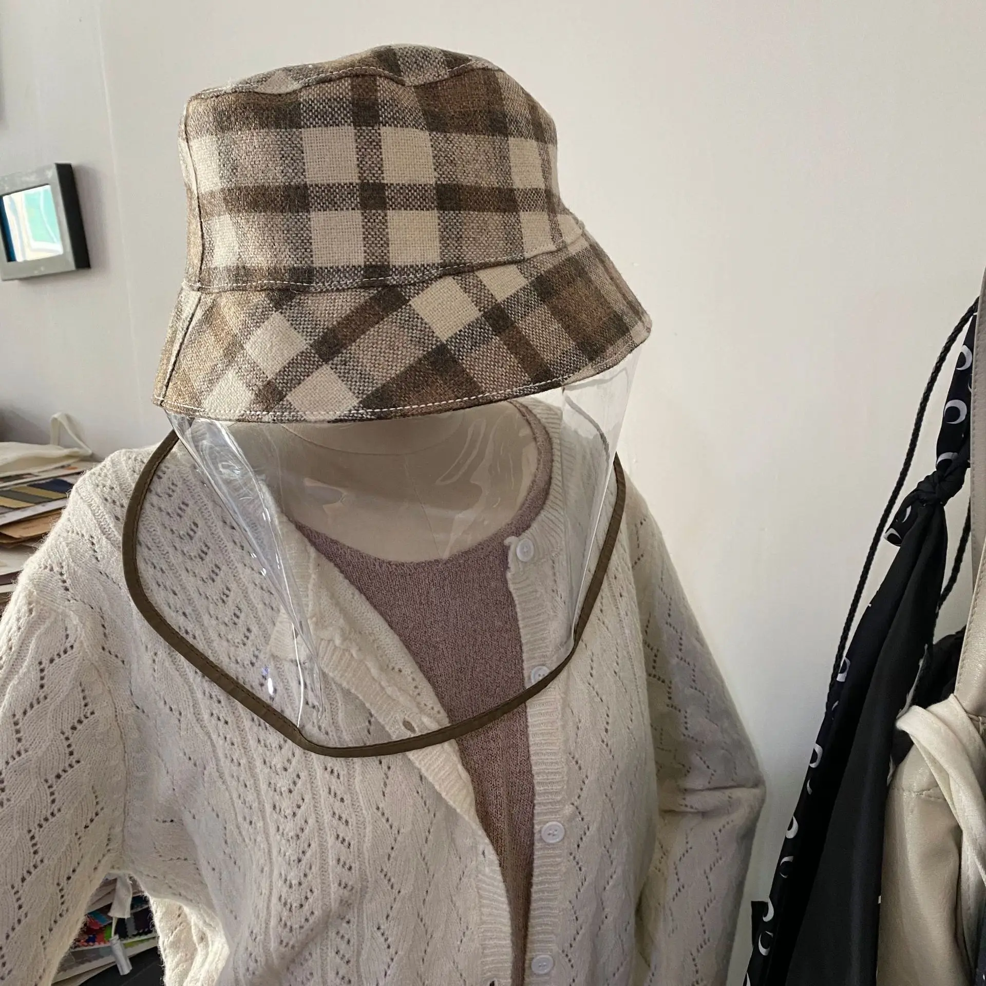 FOSIZZO унисекс шляпы ведра летние прозрачная парусиновая шляпа из ПВХ Finsherman